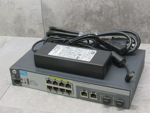 HP ProCurve J9137A 2520-8 PoE Ethernet Switch with Power Adapter