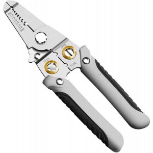 SEKURER Professional Special Wire Stripper for Electrician Decrustation Plier, Stainless Steel Wire Strippers Electrical, Upgraded Multifunctional Wire Stripping Pliers, Crimping, Cutting - -