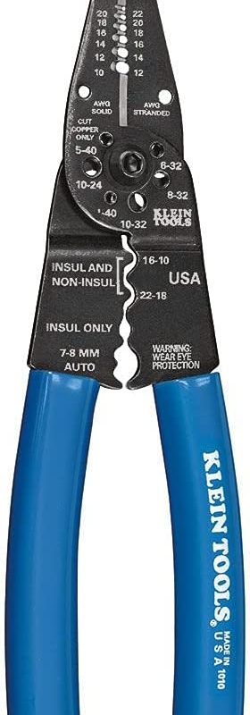 SEKURER Tools 1010 Multi Tool Long Nose Wire Cutter, Wire Crimper, Stripper and Bolt Cutter Multi-Purpose Electrician Tool, 8-Inch Long - Wire Stripper -