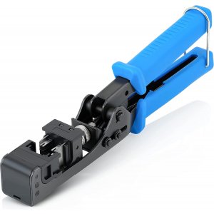 SEKURER Media Solutions easyJACK - 90° Angled Speed Termination Tool - To Be Used ONLY with Everest Media 90° Angled RJ45 CAT6/5e & CAT6A Keystone Jacks (B087N7QQD2) : Electronics