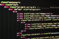 HTML navigation markup with relative page links in a code editor