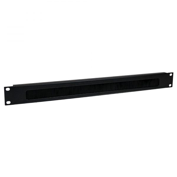 1U 19" Rack Brush Pass-Through Panel (Generic Metal)