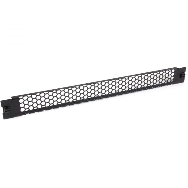 1U 19" Vented Rack Blanking Panel with Cage Nuts