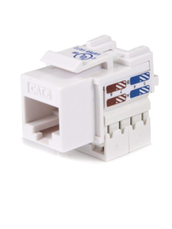 Cat6 UTP Punch-Down Keystone Jack (Compatible Cat5e/Cat6)