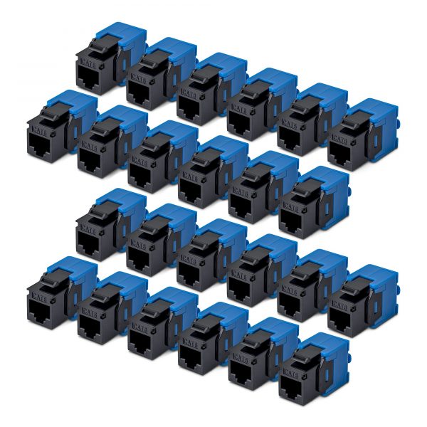 Cat6/Cat5e Tool-Less Keystone Jack Multipack