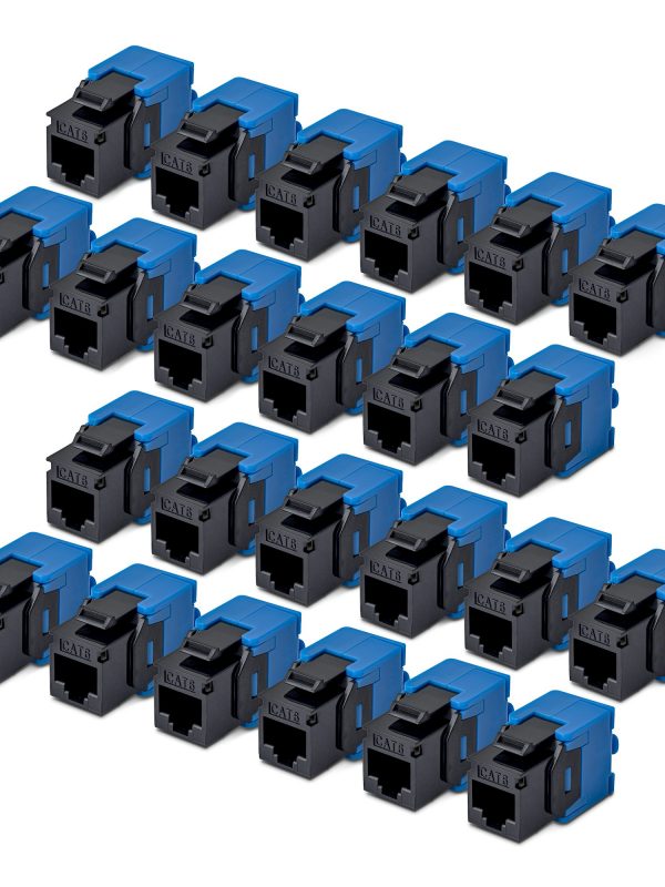 Cat6/Cat5e Tool-Less Keystone Jack Multipack