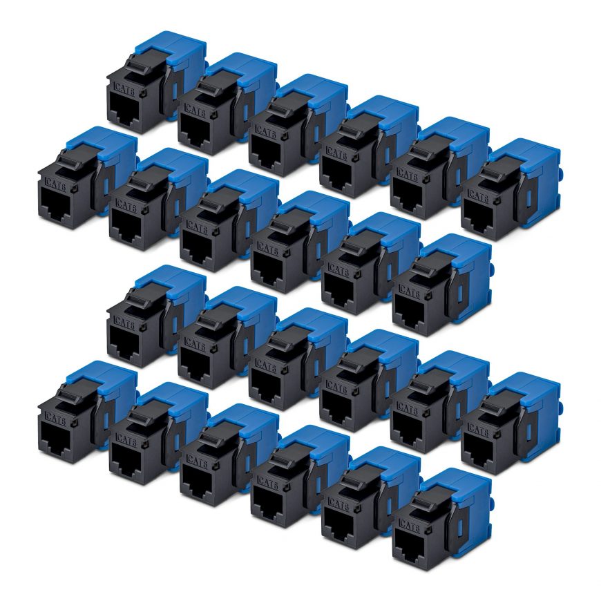 Cat6/Cat5e Tool-Less Keystone Jack Multipack