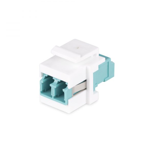 LC Duplex Fiber Optic Flange Adapter Coupler 10-Pack (PC/APC OM3/OM4 Options)